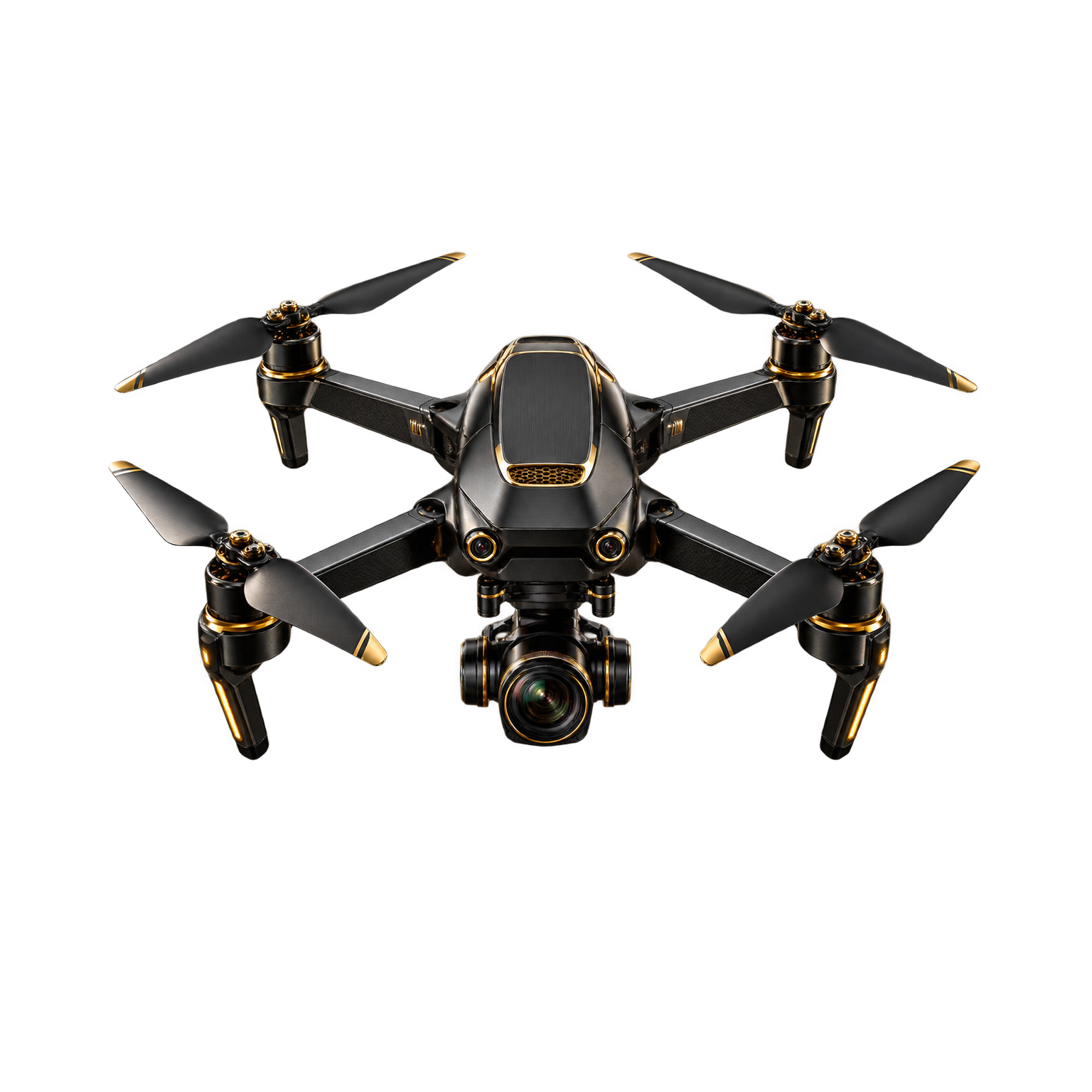 Dron cinematográfico volando sobre un rascacielos